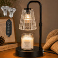 Mitzzllc Candle Warmer Lamp with Timer,Dimmer and Adjustable Height for Large Jar Candles,Includes 2 GU10 Bulbs